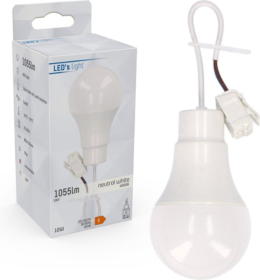 Verhuisfitting E27 met LED Lamp - Extra krachtig licht - 1055 lumen - Lampfitting
