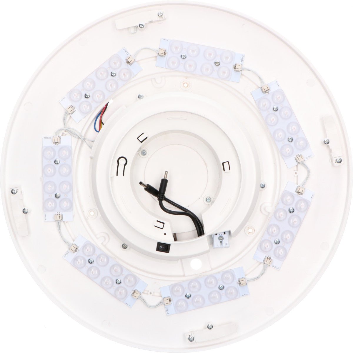 VoiceControl LED Plafondlamp 50 cm met Google Nest & Amazon Echo Dot houder - Bedienbaar met App