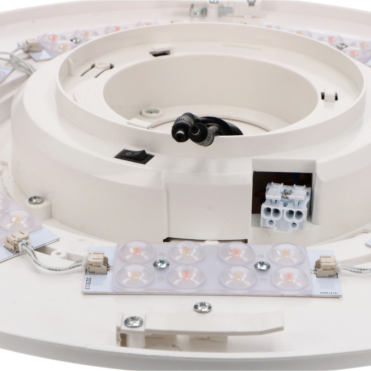 VoiceControl LED Plafondlamp 50 cm met Google Nest & Amazon Echo Dot houder - Bedienbaar met App