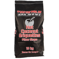 Comnox - Vuur&Rook Hot Coconut Briketten Pillow Shape - Brandt 3x langer dan hout - 10 kg