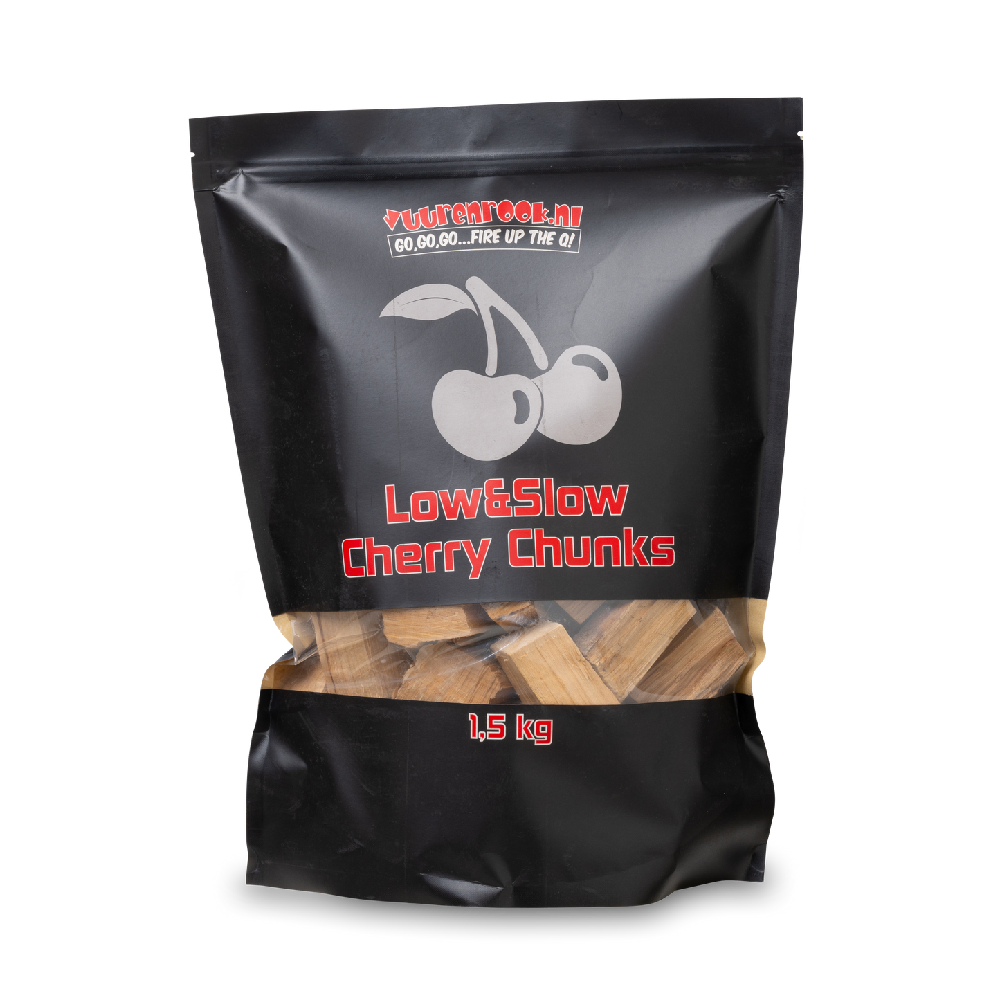 Comnox - Vuur&Rook Low&Slow Kersen Chunks - Zoete rooksmaak en kleur - 1,5 kg