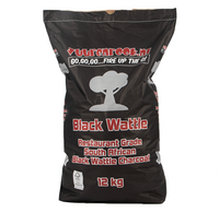 Comnox - Vuur&Rook Restaurant Grade Black Wattle Houtskool - Lange branding en hoge hitte - 12 kg