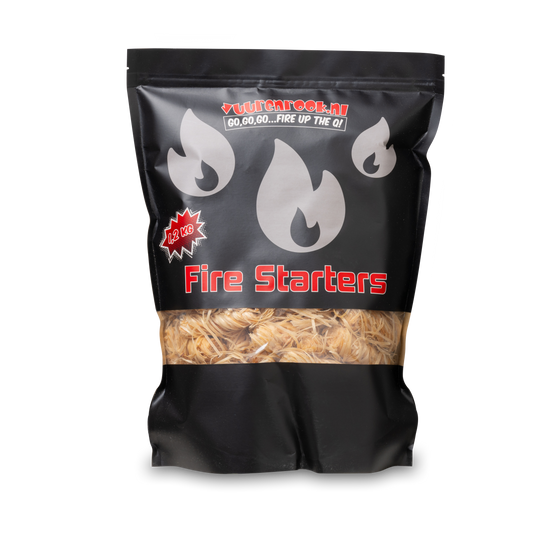Comnox - Vuur&Rook FSC Fire Starters - Warm en Veilig Grillen - Langdurig Brandvermogen - 1,2 kg - houtskoolstarter - groen