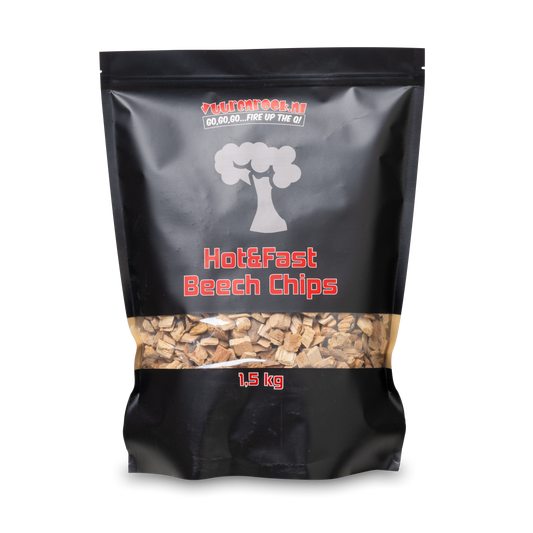 Hot&Fast Beech Chips 1,5 kg houtskool voor barbecue