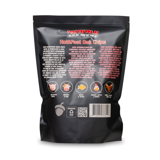 Hot&Fast Cherry Chips BBQ rooksmokkertjes meerdere smaken