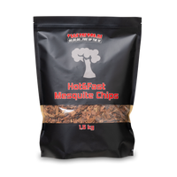 Comnox - Vuur&Rook Hot&Fast Mesquite Chips - Diepe Rooksmaak - 1,5 kg