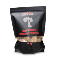 Comnox - Vuur&Rook Low&Slow Hickory Chunks - Diepe rooksmaak voor rundvlees en wild - 1,5 kg