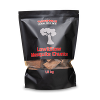 Comnox - Vuur&Rook Low&Slow Mesquite Chunks - Diepe Rooksmaak voor Rundvlees en Wild - 1,5 kg