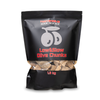 Comnox - Vuur&Rook Low&Slow Olijf Chunks - Mediterrane Rooksmaak - 1,5 kg