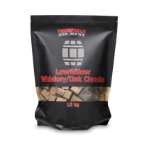 Comnox - Vuur&Rook Low&Slow Whisky - Diepe whisky rooksmaak - Eiken Chunks 1,5 kg