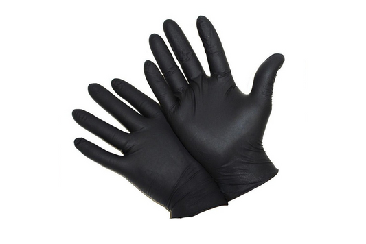 Comnox - Vuur&Rook Nitril Handschoenen Xtra Strong Zwart 100 stuks Large - Poedervrij - Extra sterk - Nitril - Non-steriel - zwarte