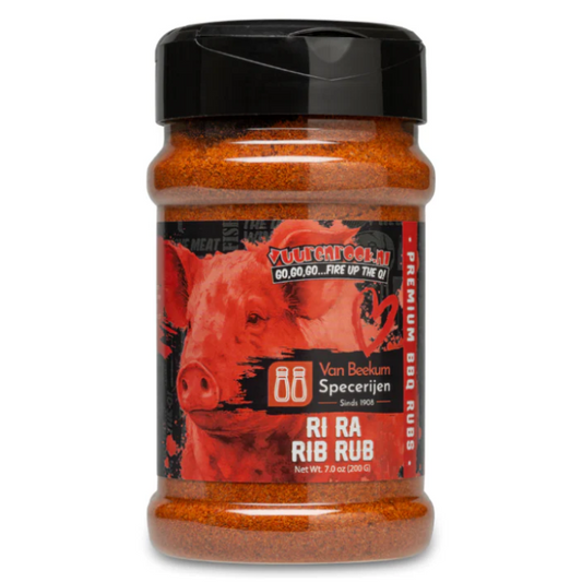 Comnox - Vuur&Rook Ri Ra Rib Rub 200 gram - Hoog op smaak - Perfect voor spareribs - 200g - Rijk - Zoutig