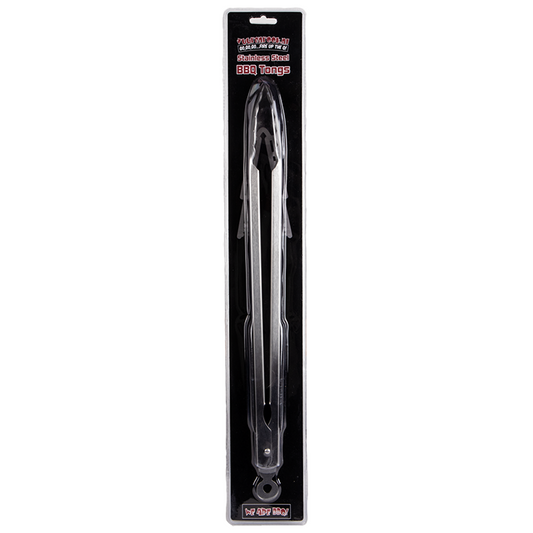 Comnox - Vuur&Rook RVS BBQ Tang - Veelzijdig & Veilig - Handige Kolentang – Stabiele Grip – RVS 316 – Zwart