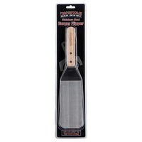 Comnox - Vuur&Rook RVS Burger Flipper - Veilig omdraaien - Roestvrij staal met hout