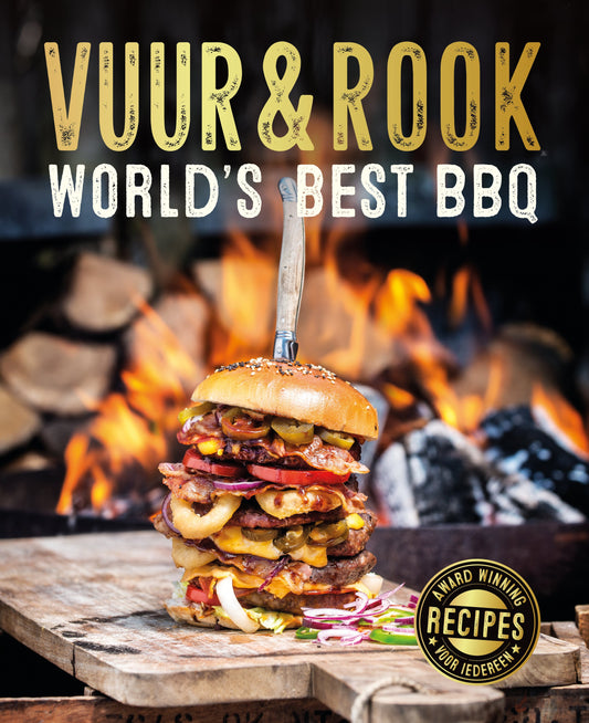 Comnox - Vuur&Rook World’s Best BBQ Boek - Ontdek heerlijke recepten - Leer over houtskool en marinades - 60+ recepten - 120 pagina's - Premium boek