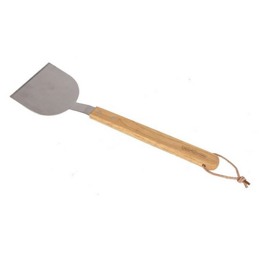 Comnox - Vuur&Rook Xtra Long RVS Burger Flipper - Veilig & Comfortabel - Lange Afstand - Ergonomische Grip - RVS - Zwart
