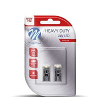 Comnox - M-TECH.PL W5W autolamp 2 stuks - Helder wit licht - LED T10 24V