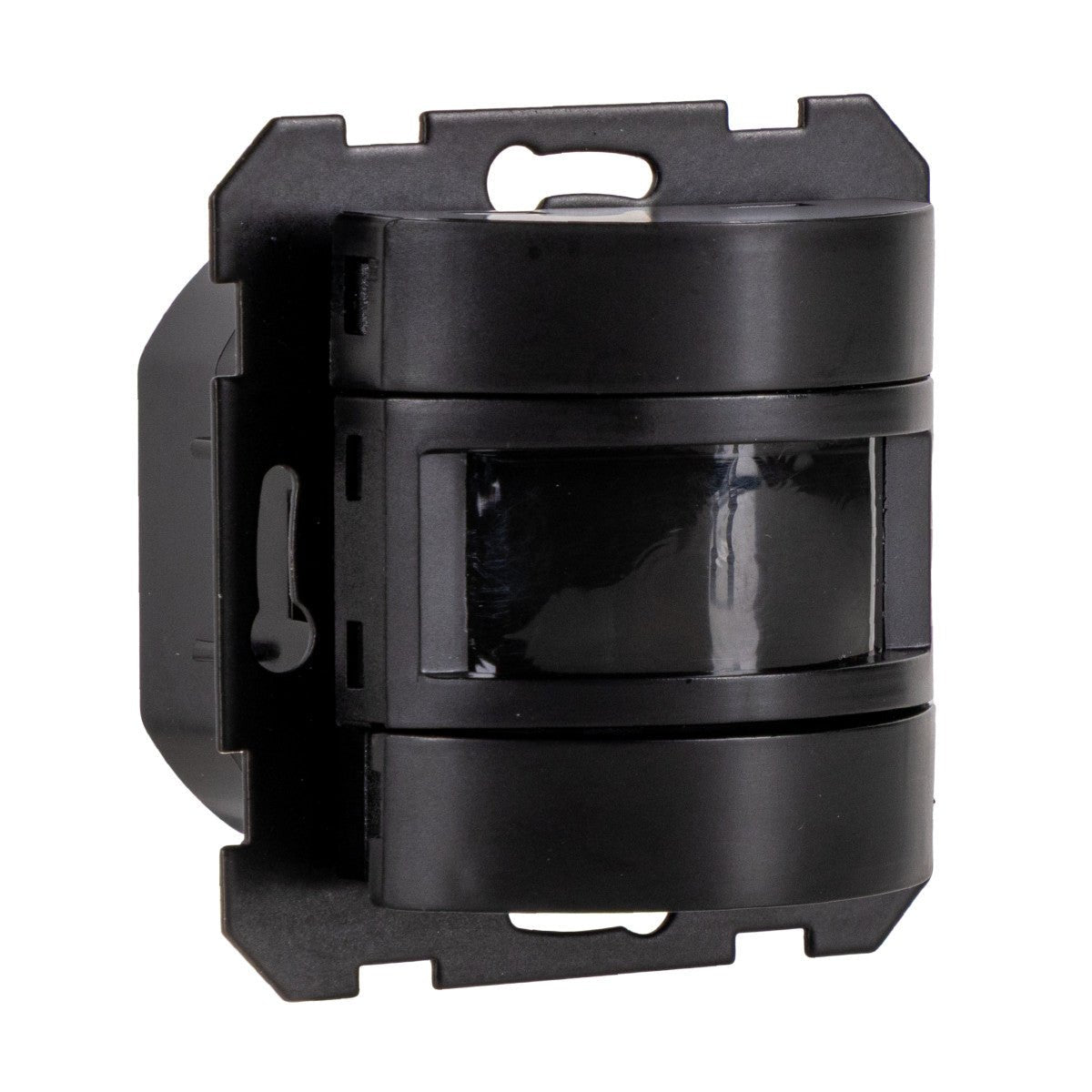 Wandschakelaar met Bewegingssensor - 55 x 55 mm inbouw - Compatibel met LED - Zwart