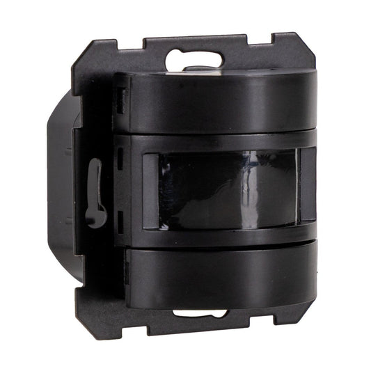 Wandschakelaar met Bewegingssensor - 55 x 55 mm inbouw - Compatibel met LED - Zwart