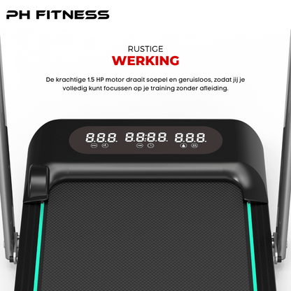 PH FITNESS loopband rustige werking 1.5 HP motor