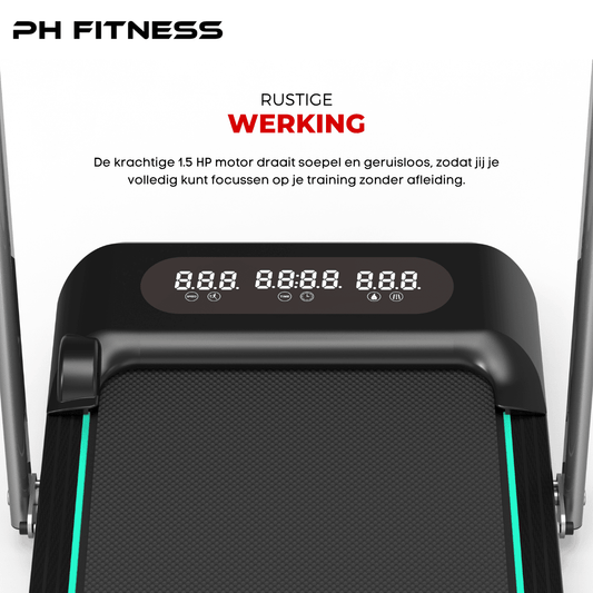 PH FITNESS loopband rustige werking 1.5 HP motor