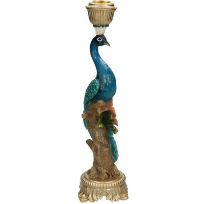 Comnox - Peacock Multi - Elegante Kaarsenhouders - Blauw & Goud