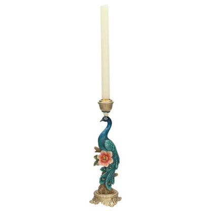 Comnox - Peacock Multi - Elegante Kaarsenhouders - Blauw & Goud